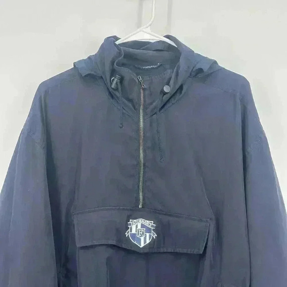 Vintage Faconnable Hidden Hoodie Pull Over Jacket 1/4 Zip Windbreaker Mens XL - Picture 2 of 16